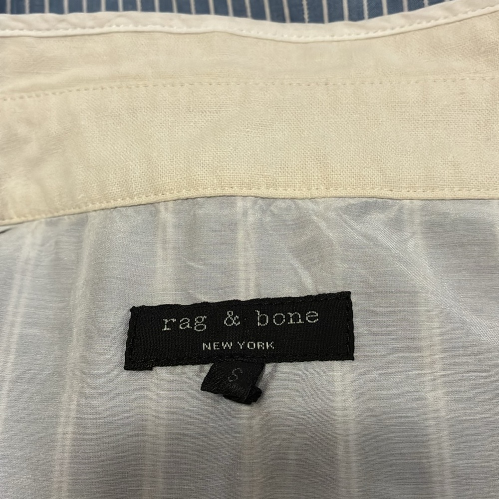 Vintage Rag & Bone linen blend shift dress w/ hidden buttons from Neiman’s . - Picture 8 of 13